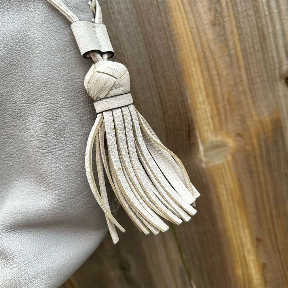 Kate Spade Pebbled Leather Tote Bag with Tassels & Zip Closure - Picture 5 of 14